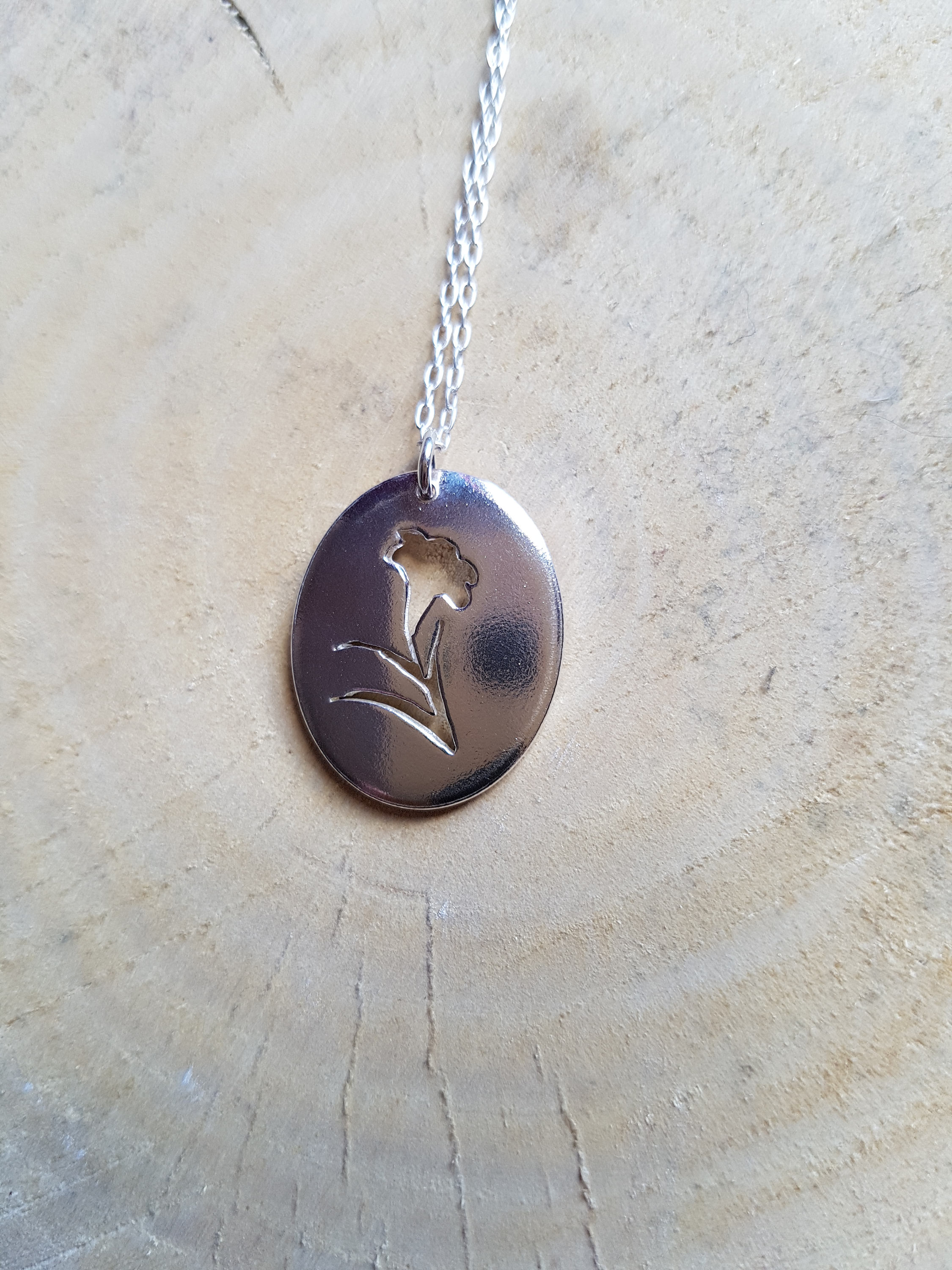 Lily of the Valley Necklace, Silver Lily Necklace, Lily of the Valley