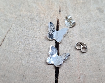 Butterfly Stud Earrings Sterling Silver