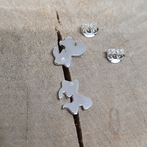 Goldfish stud earrings in sterling silver, Fish stud earrings,