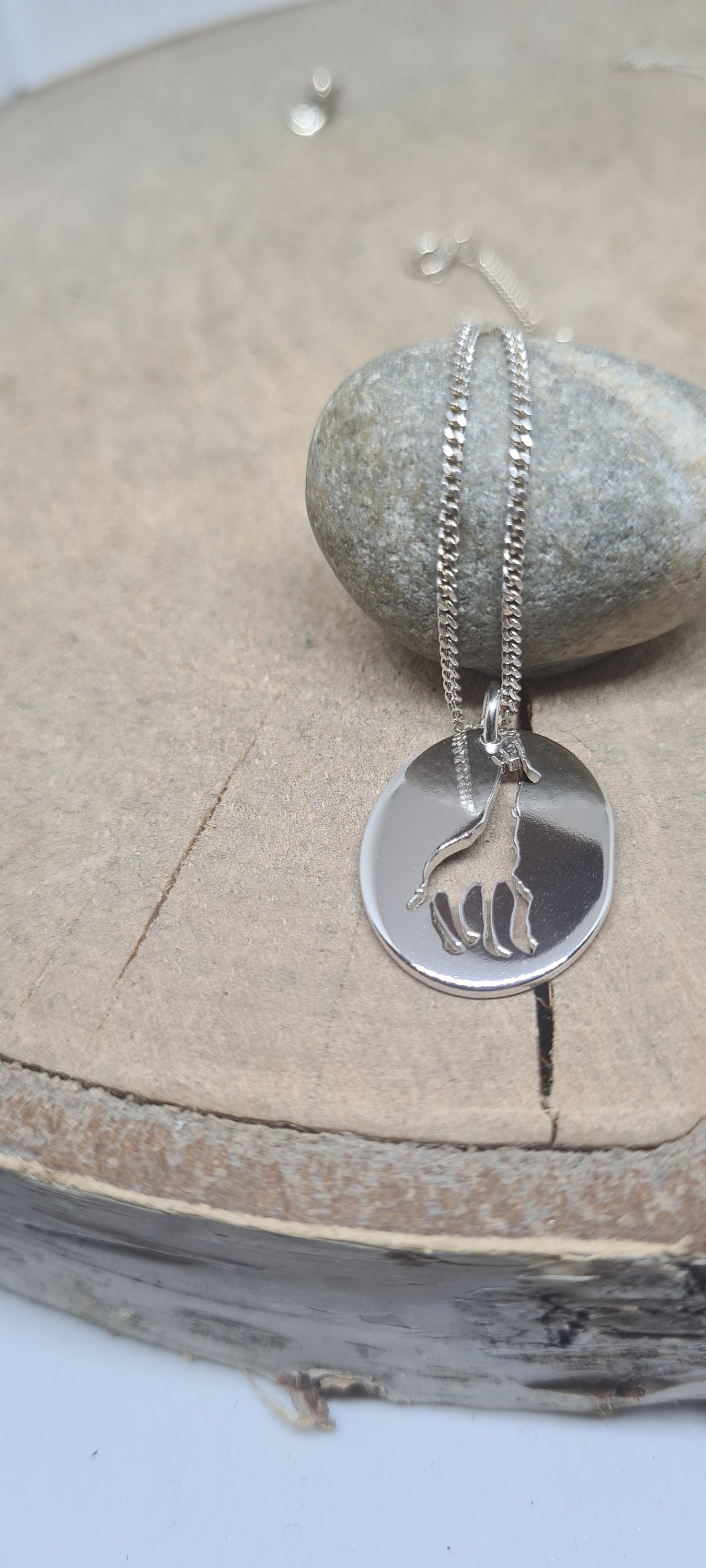Sterling Silver Giraffe Necklace: Animal Lover Jewelry Gift