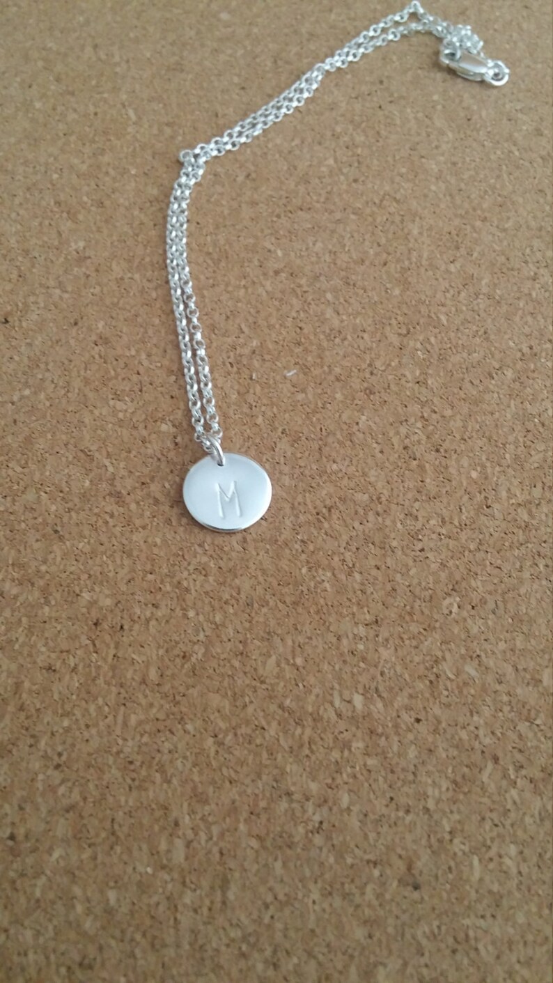 Children Jewelry Initial Necklace Name Pendant Silver Etsy UK
