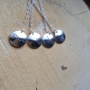 Collier signe du zodiaque fait main en argent sterling : Bijoux horoscope