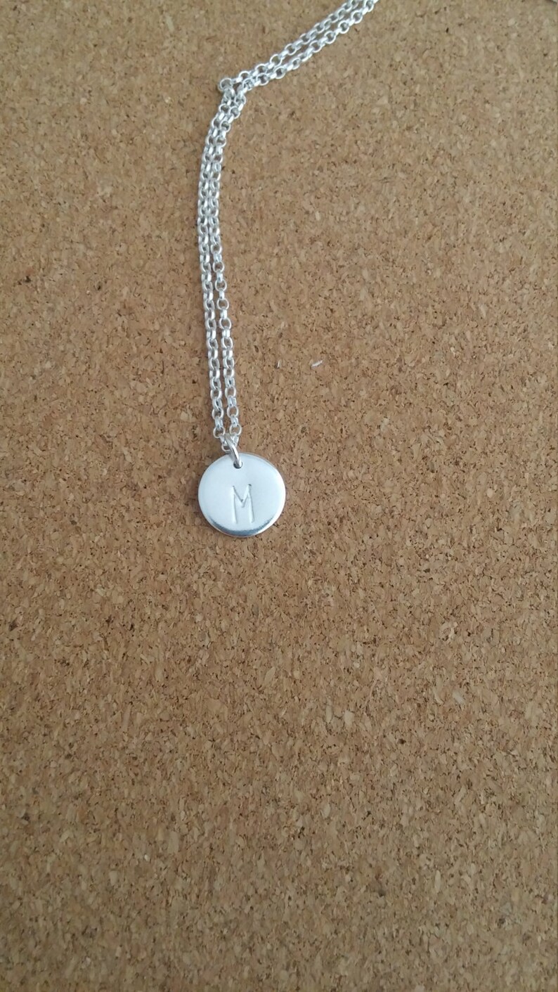 Children Jewelry Initial Necklace Name Pendant Silver Etsy UK