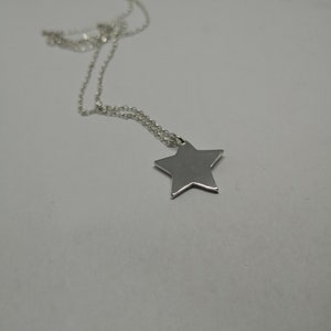 Star Necklace, Silver Star Necklace, Star Jewellery, Silver Necklace, Sterling Silver Pendant, Silver Star necklace, Star Charm pendant