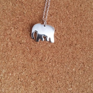 Sterling Silber Elefanten Halskette für Männer und Frauen Tier Anhänger mit klarem Kristall von Österreich Schmuck Geschenk für Mutter und Tochter 