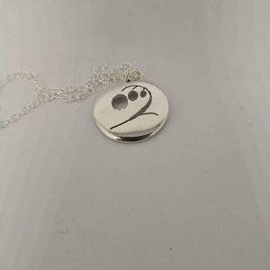 Lily of the Velvet Necklace Pendant Flower Jewellery Lily Jewelry Floral Necklace Lily Valley Pendant Flower Jewellery