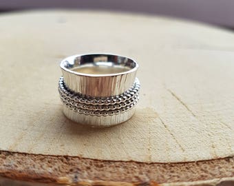 Sterling Silber Spinner Ring