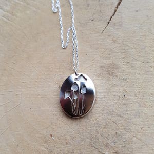 Mushroom Necklace Toadstool Pendant Woodland Jewellery Sterling Silver Mushroom