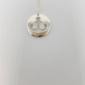 Anchor Necklace, Sterling Silver Anchor, Anchor Jewellery, Nautical Jewellery, Anchor Charm, Gift For Her