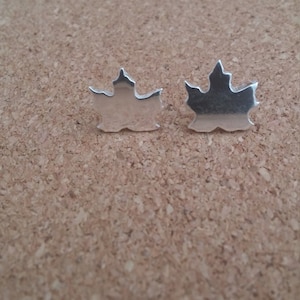 Maple Earrings, Sterling Silver Earrings, Silver Stud, Autumn Jewelry, Gift for her, Stud earrings, Maple Jewellery, Maple Leaf Earrings