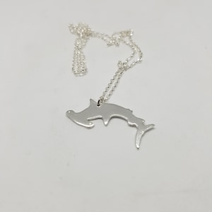 Sterling Silver Hammerhead Shark Necklace: Handmade Ocean Jewelry