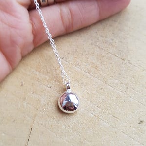Pebble Necklace Sterling Silver image 10