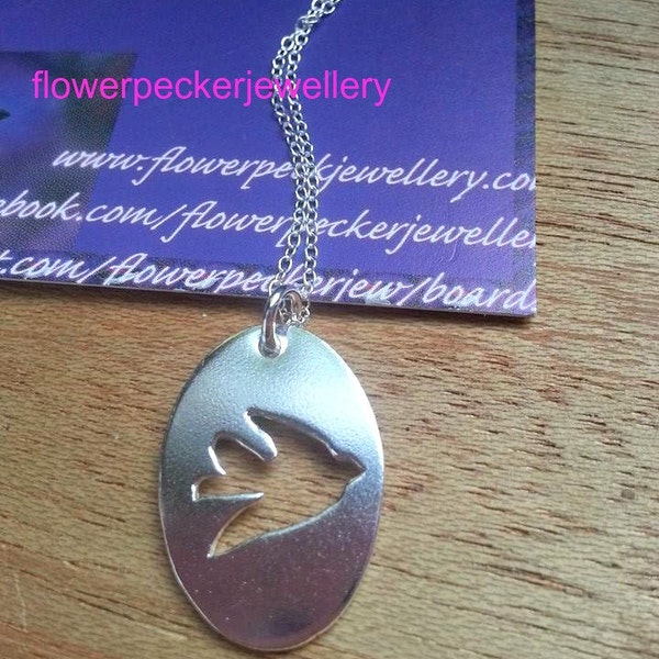 Swallow Bird Necklace Bird Silver Pendant in Sterling Silver