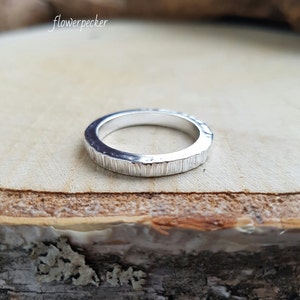 Silver Mens Ring Silver Ring Boyfriend Gift Silver Band Personalised Ring Gift for Him Chunky Ring image 3