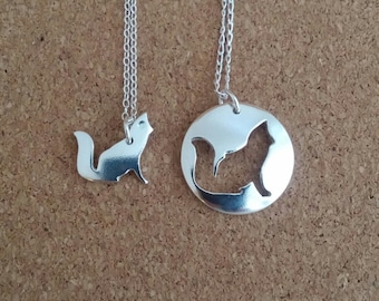 Collana Volpe Argento 925 Con Ciondolo Luna - Gioiello Significato Porta Fortuna Per Donne, Mamma, Fidanzata - Regalo Unico E Sentimentale
