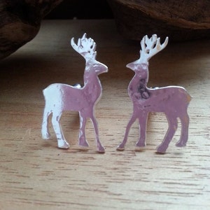 Stag Cuff links Mens Gift Idea Wedding Gift Ideas Woodland Cufflinks Bestman Gift, Cuff links, Groom cuff links