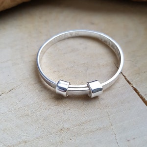 Expandable Sterling Silver Baby Bangle: Christening Gift