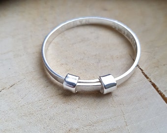 Expandable Bangle Bracelet Expandable Baby Bangle Sterling Silver Adjustable Bangle Bracelet Christening Gift First Birthday Gift