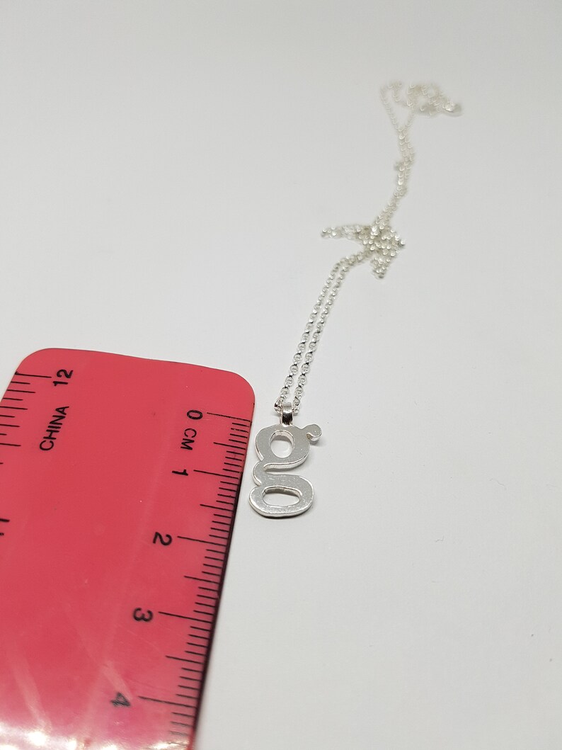 G Jewellery Silver Necklace Gift for her Letter G Pendant G necklace Silver necklace Alphabet Necklace G jewellery Letter Necklace