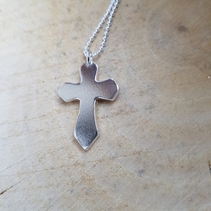 Handmade Sterling Silver Crucifix Necklace - Religious Mens Jewelry