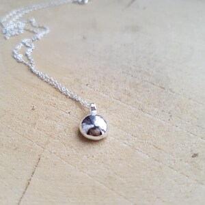 Pebble Necklace Sterling Silver image 6