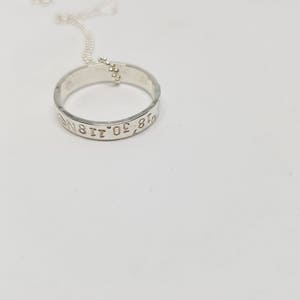 Coordinates Necklace, Stamped Necklace, Gift for Him, Personalised Necklace ,Boyfriend Gift, Custom Coordinates, Fathers Gift
