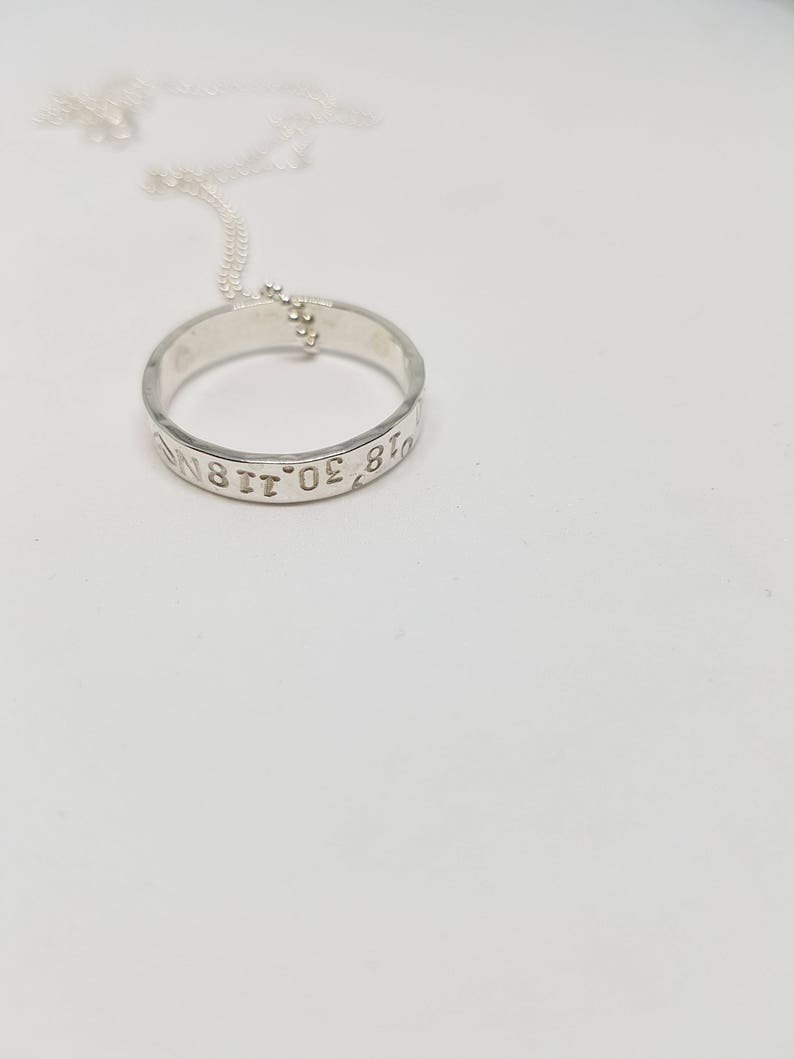 Coordinate necklace for him Clearance