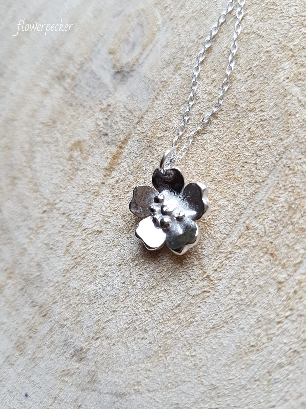 Cherry Blossom Necklace Sterling Silver Necklace Gift for - Etsy UK