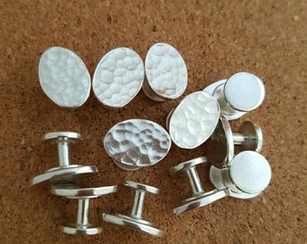 Stud set, Shirt stud, Tuxedo stud, Studs, Shirt button, Silver shirt stud, Shirt accessories, Button stud, Sterling stud, Men accessories