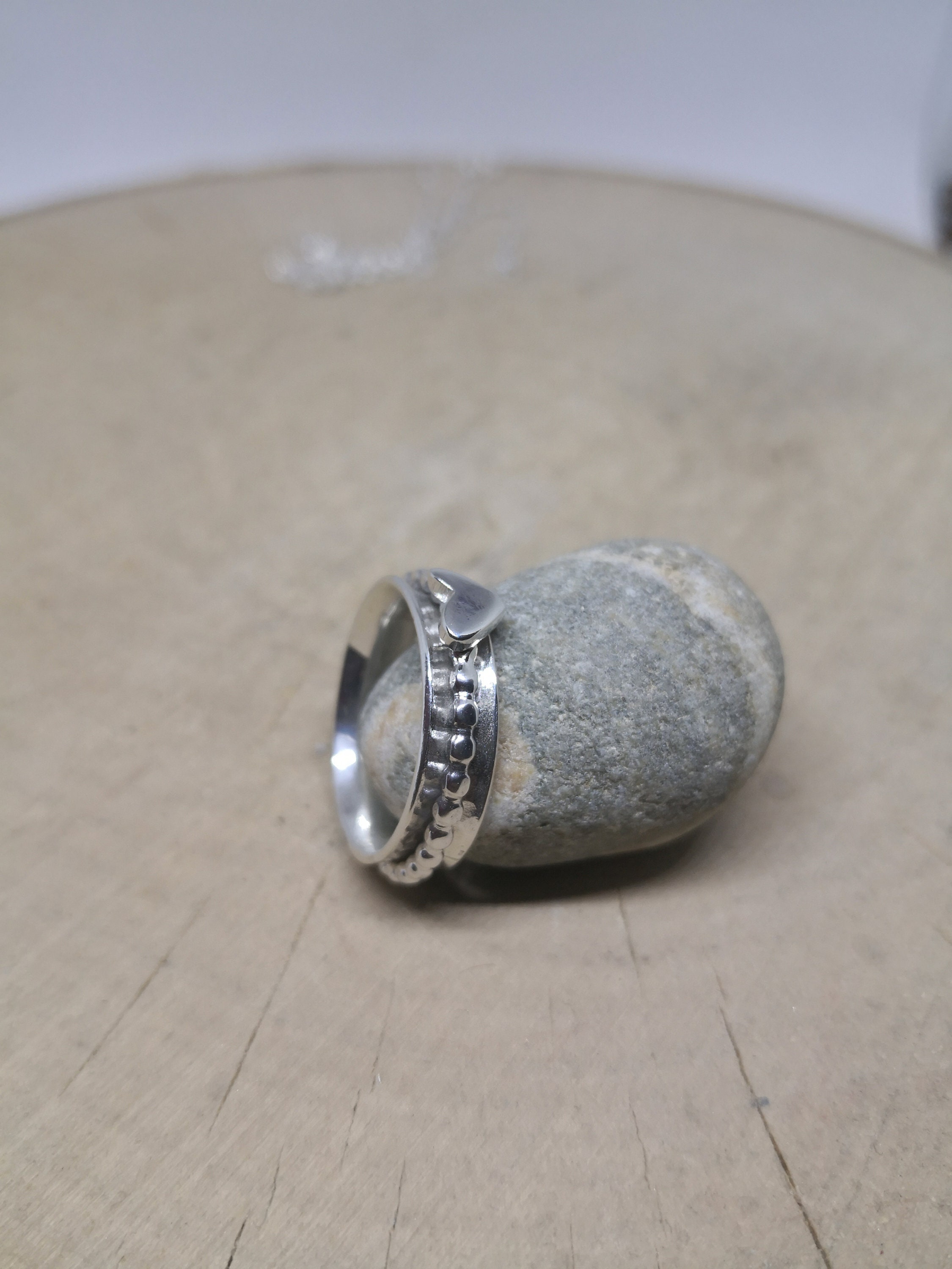 Spinner Ring Meditation Ring Stacking ring Gift for her | Etsy