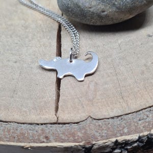 Alligator necklace sterling silver