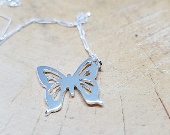 Butterfly Necklace, Butterfly Gift, Butterfly Jewellery, Butterfly Pendant, Sterling Silver Butterfly, Gift for her, Bridesmaid gift