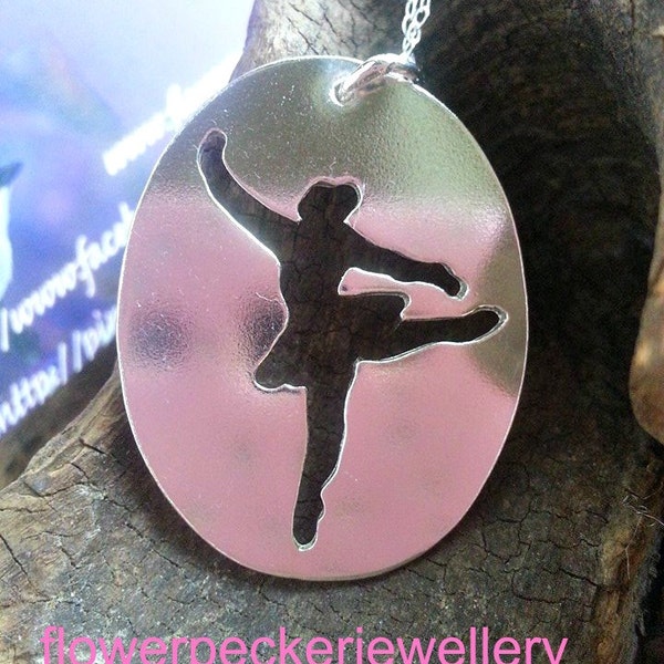 Ballerina Necklace, Ballet necklace, Ballerina charm, Dance necklace, Ballerina, Ballerina jewelry, Charm necklace, Little girl necklace