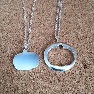 Pumpkin  Pendant Sterling Silver Pumpkin Pumpkin Silver Necklace Silver Pumpkin Jewellery