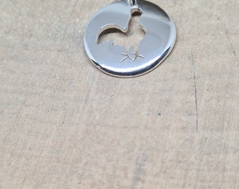 Collana Con Ciondolo Gallo In Argento Placcato - Gioiello A Forma Di Pollo, 18 Pollici - Foto 3