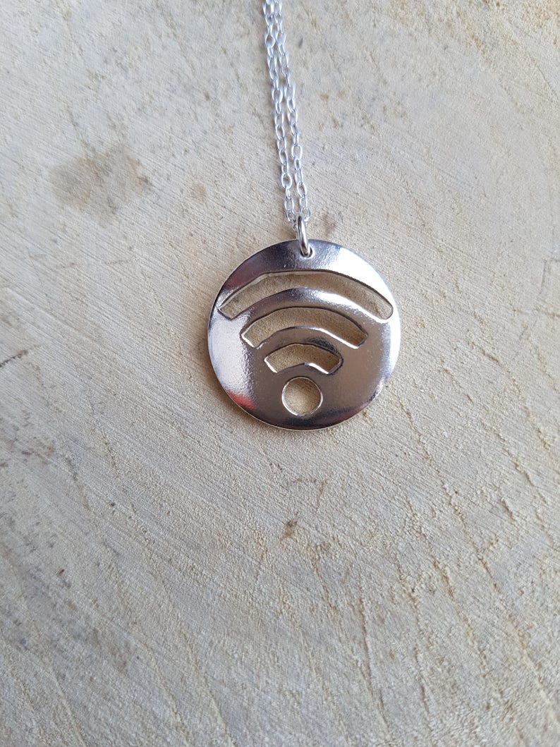 Wifi Necklace Unisex Jewellery Computer Jewelry Geek Etsy UK
