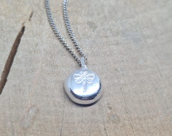 Dragonfly pendant sterling silver