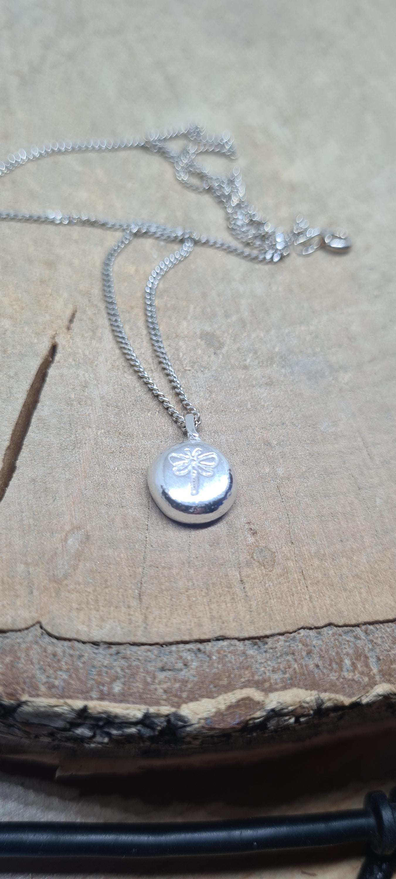 Dragonfly pendant sterling silver