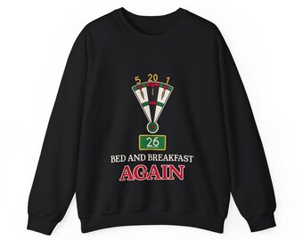 Darts-Sweatshirt, Geschenkidee für Papa: Wieder im Bed & Breakfast oder Kneipenliga