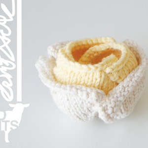 DIY Knitting PATTERN Origami Rose Air Planter Size: 3 diameter 2015011 image 5