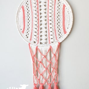 DIY Crochet PATTERN Lacy Stripes Wall Hanging Size: 14 diameter 2015006 image 4