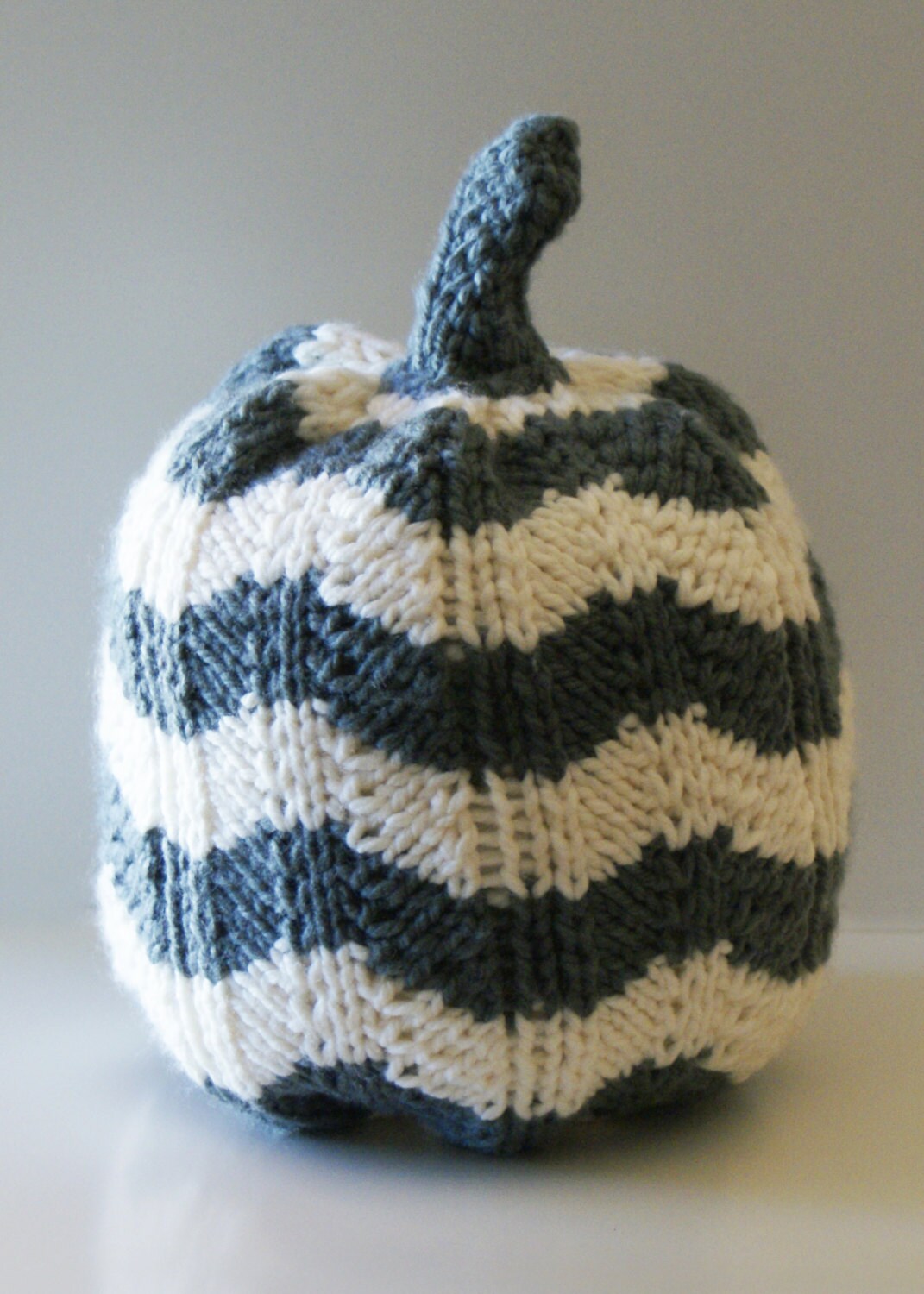 DIY Knitting PATTERN Chevron Knit Pumpkins for Thanksgiving | Etsy