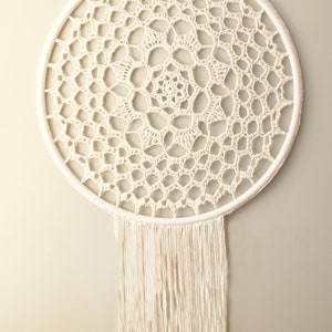 DIY Crochet PATTERN Radiant Blossom Crochet Doily Wall Hanging: oversize wall hanging, crochet pattern, boho, macrame, geometric, mandala image 2