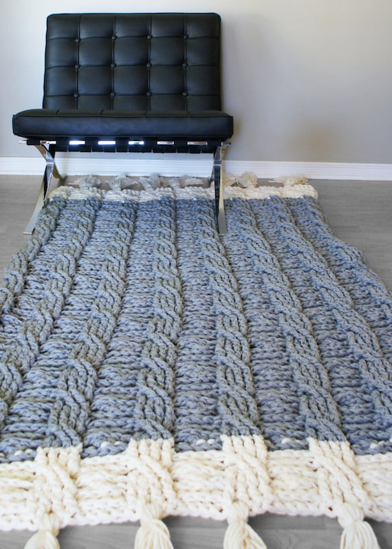 Diy Crochet Pattern Reversible Cable Throw Blanket Rug 49 X 72 2015022 Diy Crochet Pattern Reversible Cable Throw Blanket Rug 49 X 72 2015022