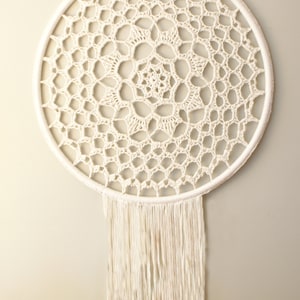 DIY Crochet PATTERN Radiant Blossom Crochet Doily Wall Hanging: oversize wall hanging, crochet pattern, boho, macrame, geometric, mandala imagem 1