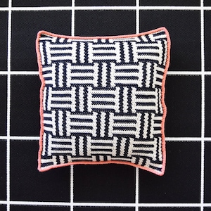 DIY Crochet PATTERN - Dash To The Max Crochet Pillow (2020009); crochet pillow, tapestry crochet, cushion pattern, pillow pattern