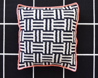 DIY Crochet PATTERN - Dash To The Max Crochet Pillow (2020009); crochet pillow, tapestry crochet, cushion pattern, pillow pattern