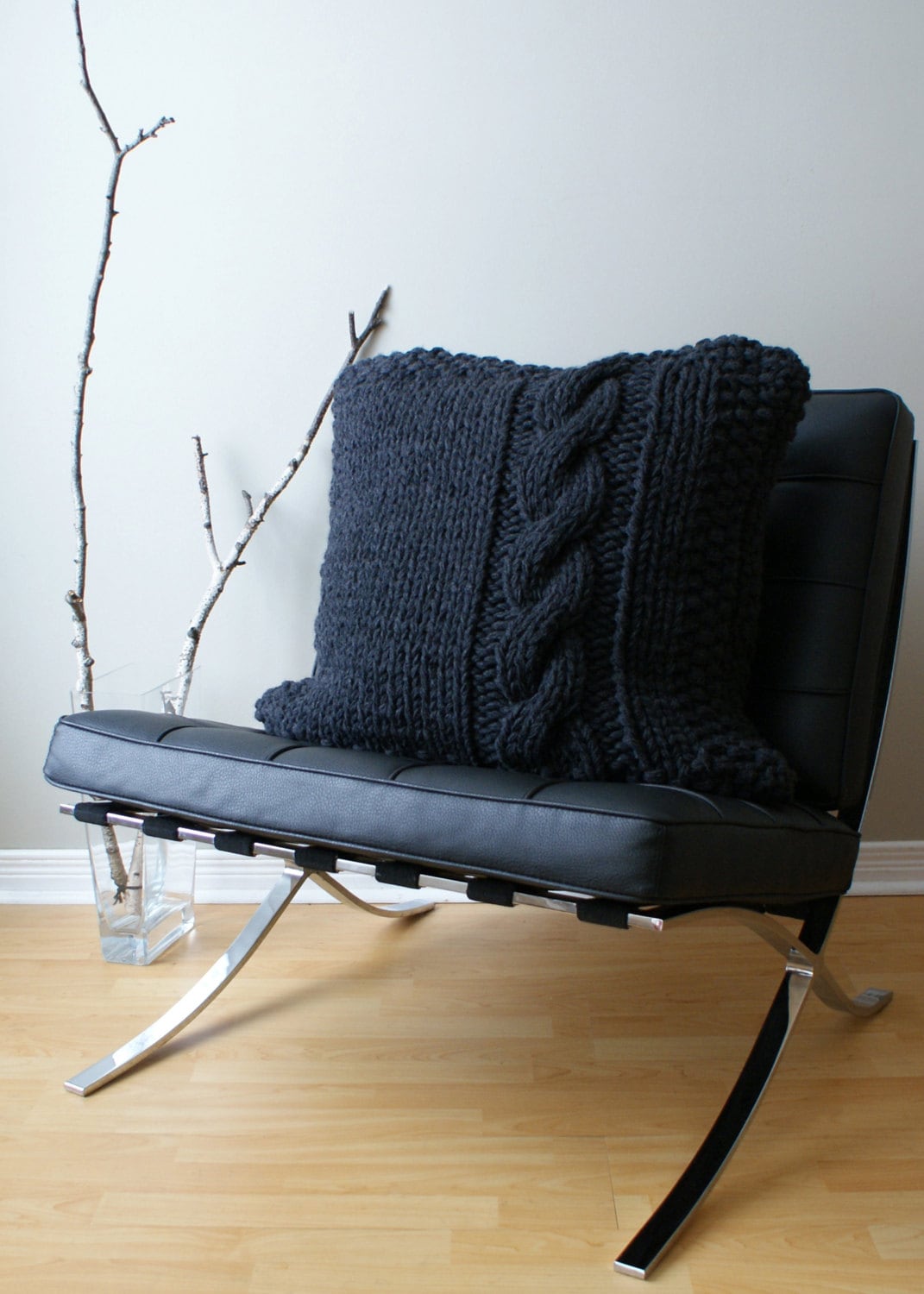 DIY Knitting PATTERN Chunky Cable Knit Pillow Cover Etsy Canada