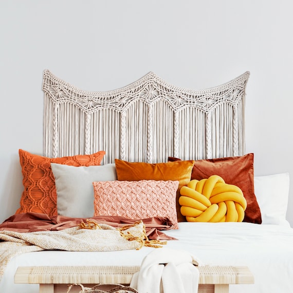 DIY Crochet PATTERN - Crochet Macrame Curtain (2019002):  crochet pattern, curtain, macrame pattern, crochet wall hanging, boho, doorway
