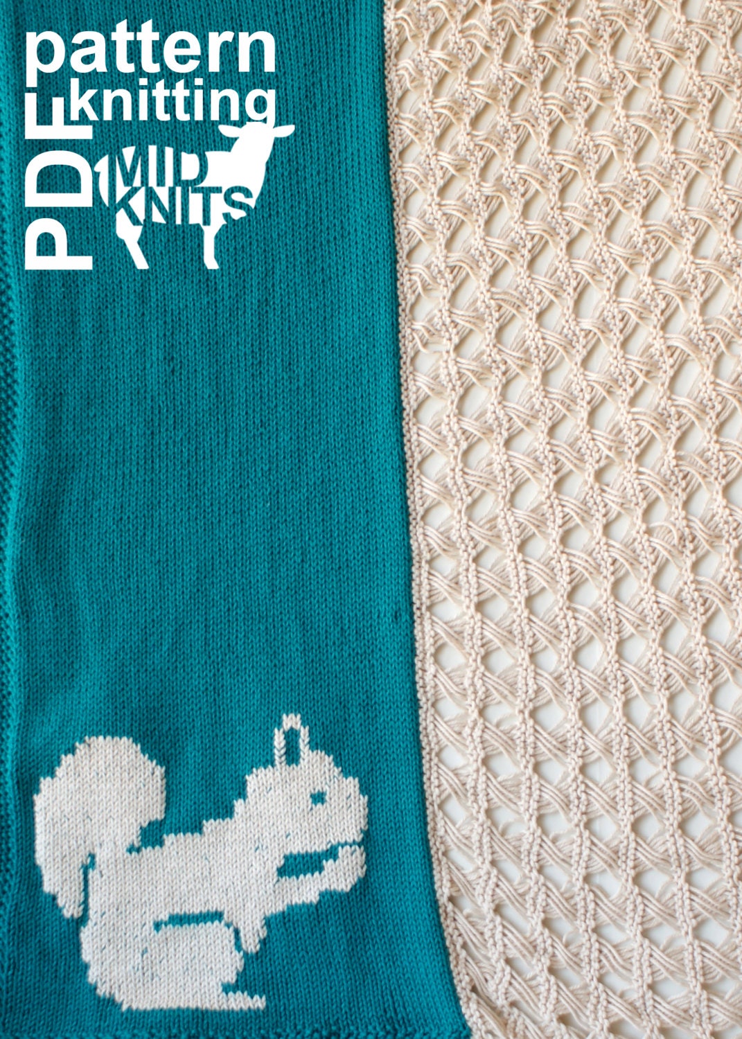 DIY Knitting PATTERN Duplicate Stitch Squirrel Stockinette & | Etsy